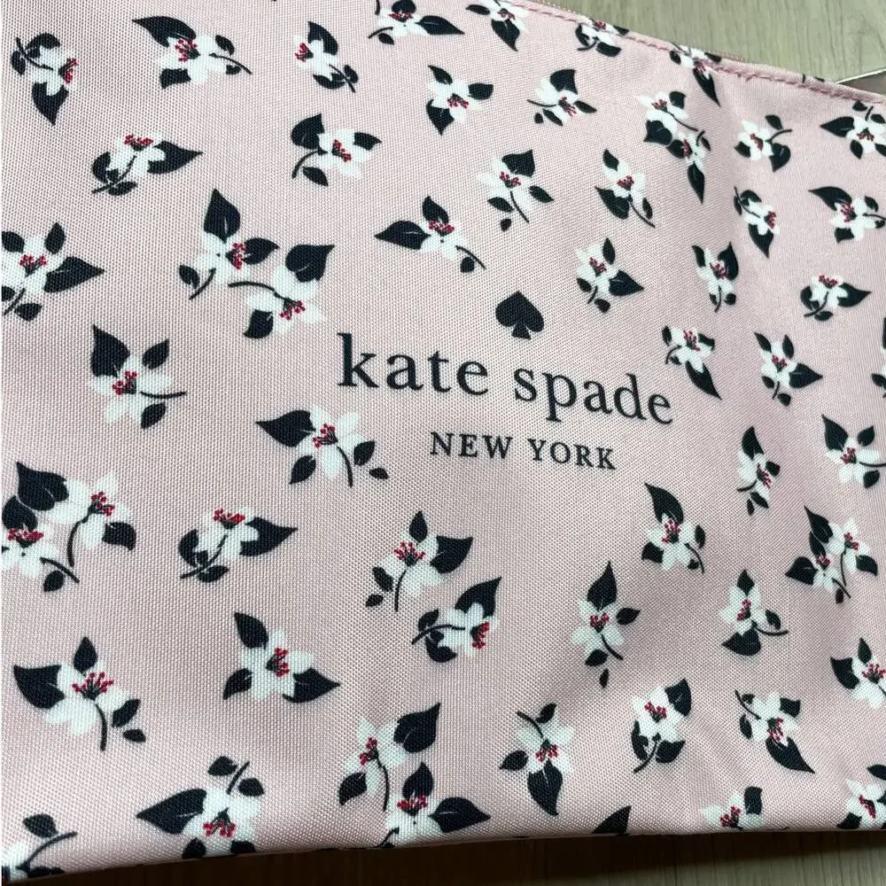 Kate Spade flowers Canvas pouch
